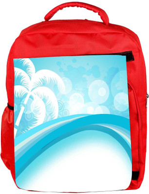 

Snoogg Eco Friendly Canvas Abstract Summer Background Backpack Rucksack School Travel Unisex Casual Canvas Bag Bookbag Satchel 5 L Backpack(Red)