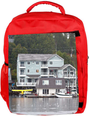 

Snoogg Eco Friendly Canvas Alaska Transportation Backpack Rucksack School Travel Unisex Casual Canvas Bag Bookbag Satchel 5 L Backpack(Red)
