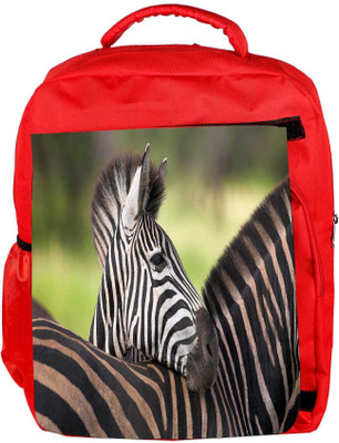 

Snoogg Eco Friendly Canvas Baby Zebra Designer Backpack Rucksack School Travel Unisex Casual Canvas Bag Bookbag Satchel 5 L Backpack(Red)