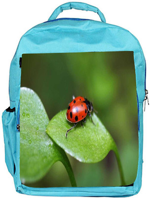 

Snoogg Eco Friendly Canvas Beatel On Leaf Designer Backpack Rucksack School Travel Unisex Casual Canvas Bag Bookbag Satchel 5 L Backpack(Blue)