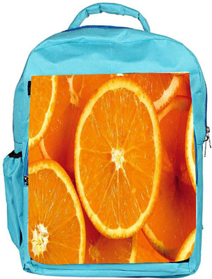 

Snoogg Eco Friendly Canvas Slizzed Orange Designer Backpack Rucksack School Travel Unisex Casual Canvas Bag Bookbag Satchel 5 L Backpack(Blue)