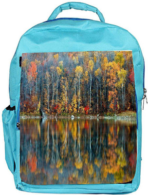 

Snoogg Eco Friendly Canvas Golden Reflection Nature Designer Backpack Rucksack School Travel Unisex Casual Canvas Bag Bookbag Satchel 5 L Backpack(Blue)