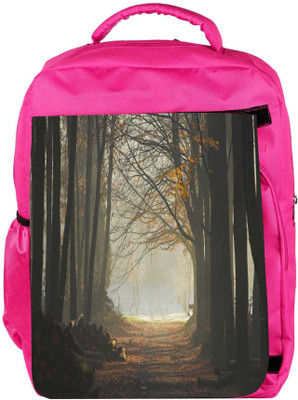 

Snoogg Eco Friendly Canvas Dense Pathway Designer Backpack Rucksack School Travel Unisex Casual Canvas Bag Bookbag Satchel 5 L Backpack(Pink)