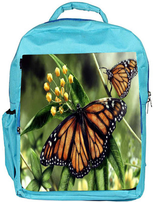 

Snoogg Eco Friendly Canvas Butterfly In A Pair Designer Backpack Rucksack School Travel Unisex Casual Canvas Bag Bookbag Satchel 5 L Backpack(Blue)
