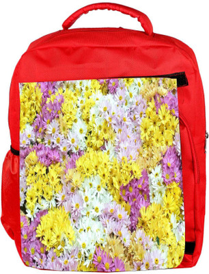 

Snoogg Eco Friendly Canvas Dreams Fields Flower Designer Backpack Rucksack School Travel Unisex Casual Canvas Bag Bookbag Satchel 5 L Backpack(Red)