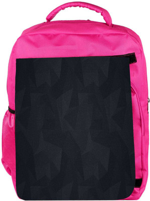 

Snoogg Eco Friendly Canvas Black Patternd Design Designer Backpack Rucksack School Travel Unisex Casual Canvas Bag Bookbag Satchel 5 L Backpack(Pink)