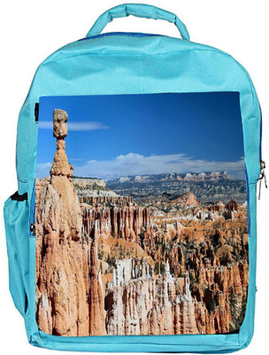 

Snoogg Eco Friendly Canvas Abstract Mountain View Designer Backpack Rucksack School Travel Unisex Casual Canvas Bag Bookbag Satchel 5 L Backpack(Blue)