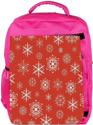 

Snoogg Eco Friendly Canvas White Pattern Red Designer Backpack Rucksack School Travel Unisex Casual Canvas Bag Bookbag Satchel 5 L Backpack(Pink)