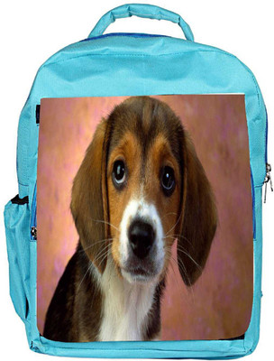 

Snoogg Eco Friendly Canvas Cute Puppy Designer Backpack Rucksack School Travel Unisex Casual Canvas Bag Bookbag Satchel 5 L Backpack(Blue)