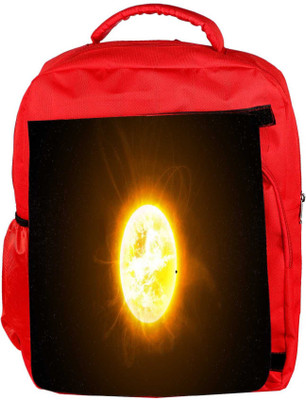 

Snoogg Eco Friendly Canvas Moon In Space Designer Backpack Rucksack School Travel Unisex Casual Canvas Bag Bookbag Satchel 5 L Backpack(Red)