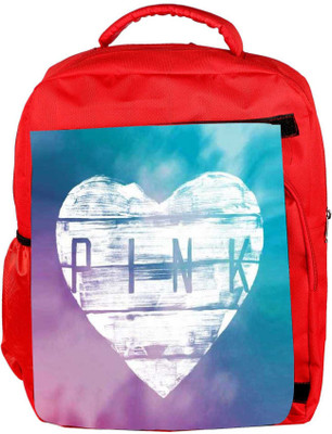 

Snoogg Eco Friendly Canvas Pink Wooden Space Backpack Rucksack School Travel Unisex Casual Canvas Bag Bookbag Satchel 5 L Backpack(Red)