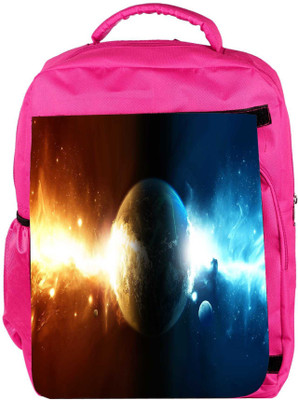 

Snoogg Eco Friendly Canvas Powers Of Earth Designer Backpack Rucksack School Travel Unisex Casual Canvas Bag Bookbag Satchel 5 L Backpack(Pink)