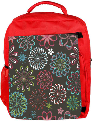 

Snoogg Eco Friendly Canvas Multicolor Chakra'S Designer Backpack Rucksack School Travel Unisex Casual Canvas Bag Bookbag Satchel 5 L Backpack(Red)