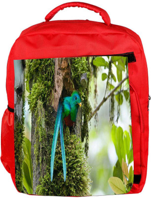 

Snoogg Eco Friendly Canvas Varient Unique Sparrow Designer Backpack Rucksack School Travel Unisex Casual Canvas Bag Bookbag Satchel 5 L Backpack(Red)