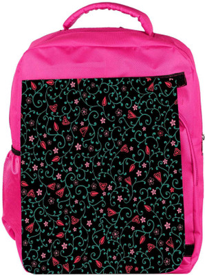 

Snoogg Eco Friendly Canvas Colorful Flowers Designer Backpack Rucksack School Travel Unisex Casual Canvas Bag Bookbag Satchel 5 L Backpack(Pink)