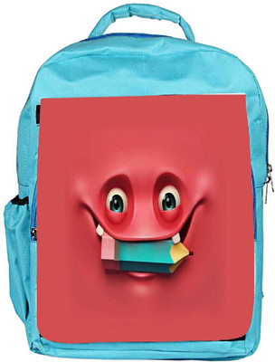 

Snoogg Eco Friendly Canvas Nerdy Ghost 2670 Backpack Rucksack School Travel Unisex Casual Canvas Bag Bookbag Satchel 5 L Backpack(Blue)