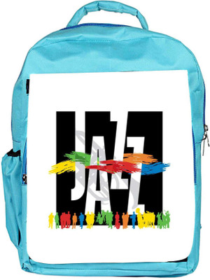 

Snoogg Eco Friendly Canvas Jazz Logo Backpack Rucksack School Travel Unisex Casual Canvas Bag Bookbag Satchel 5 L Backpack(Blue)