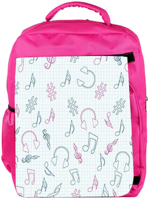 

Snoogg Eco Friendly Canvas Headset And Music Designer Backpack Rucksack School Travel Unisex Casual Canvas Bag Bookbag Satchel 5 L Backpack(Pink)