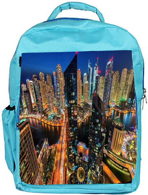 

Snoogg Eco Friendly Canvas City At Night Designer Backpack Rucksack School Travel Unisex Casual Canvas Bag Bookbag Satchel 5 L Backpack(Blue)