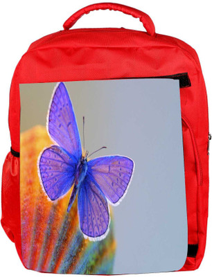 

Snoogg Eco Friendly Canvas Purple Butterfly Designer Backpack Rucksack School Travel Unisex Casual Canvas Bag Bookbag Satchel 5 L Backpack(Red)