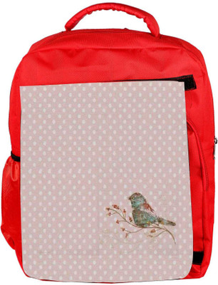 

Snoogg Eco Friendly Canvas Bird Grunge Backpack Rucksack School Travel Unisex Casual Canvas Bag Bookbag Satchel 5 L Backpack(Red)