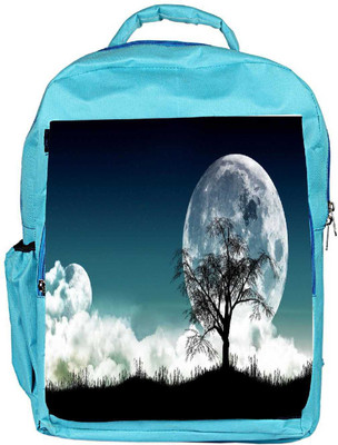 

Snoogg Eco Friendly Canvas Tree At Night Designer Backpack Rucksack School Travel Unisex Casual Canvas Bag Bookbag Satchel 5 L Backpack(Blue)