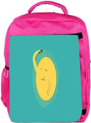 

Snoogg Eco Friendly Canvas Cute Sun Designer Backpack Rucksack School Travel Unisex Casual Canvas Bag Bookbag Satchel 5 L Backpack(Pink)