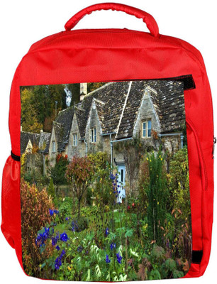 

Snoogg Eco Friendly Canvas Colorful Garden Designer Backpack Rucksack School Travel Unisex Casual Canvas Bag Bookbag Satchel 5 L Backpack(Red)