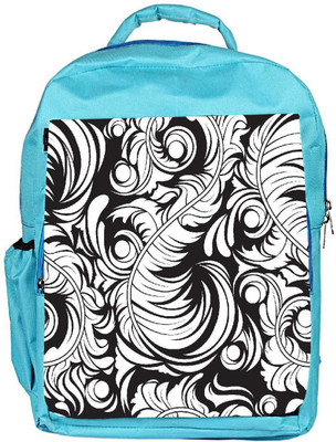 

Snoogg Eco Friendly Canvas White Leaf Pattern Designer Backpack Rucksack School Travel Unisex Casual Canvas Bag Bookbag Satchel 5 L Backpack(Blue)