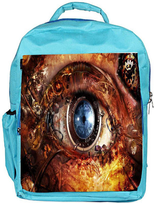 

Snoogg Eco Friendly Canvas Mechanism Of Eye Designer Backpack Rucksack School Travel Unisex Casual Canvas Bag Bookbag Satchel 5 L Backpack(Blue)