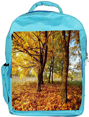 

Snoogg Eco Friendly Canvas Leavy Ground Designer Backpack Rucksack School Travel Unisex Casual Canvas Bag Bookbag Satchel 5 L Backpack(Blue)