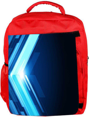 

Snoogg Eco Friendly Canvas Blue Pattern Design Designer Backpack Rucksack School Travel Unisex Casual Canvas Bag Bookbag Satchel 5 L Backpack(Red)