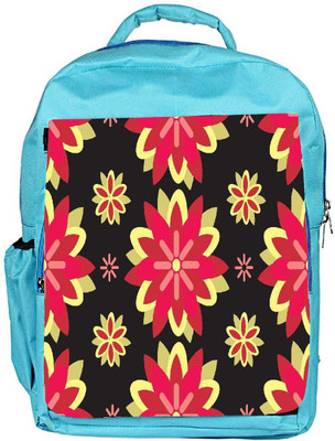 

Snoogg Eco Friendly Canvas Red Flowers Designer Backpack Rucksack School Travel Unisex Casual Canvas Bag Bookbag Satchel 5 L Backpack(Blue)