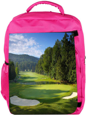 

Snoogg Eco Friendly Canvas Golf Pitch Designer Backpack Rucksack School Travel Unisex Casual Canvas Bag Bookbag Satchel 5 L Backpack(Pink)