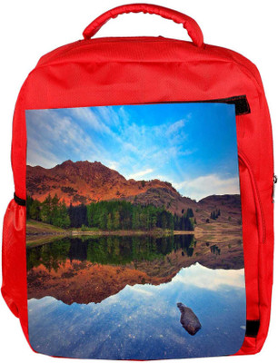 

Snoogg Eco Friendly Canvas Plain Water Designer Backpack Rucksack School Travel Unisex Casual Canvas Bag Bookbag Satchel 5 L Backpack(Red)