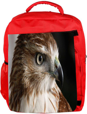 

Snoogg Eco Friendly Canvas Falcon Animal Designer Backpack Rucksack School Travel Unisex Casual Canvas Bag Bookbag Satchel 5 L Backpack(Red)