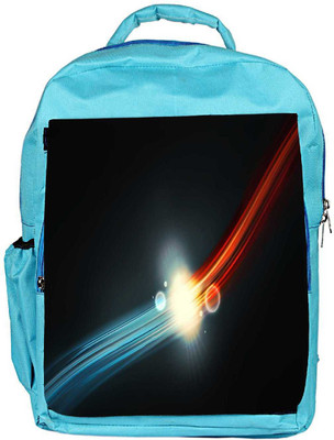 

Snoogg Eco Friendly Canvas Glowing Red And Blue Design Designer Backpack Rucksack School Travel Unisex Casual Canvas Bag Bookbag Satchel 5 L Backpack(Blue)