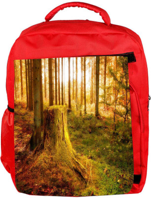 

Snoogg Eco Friendly Canvas Cutting The Tree Designer Backpack Rucksack School Travel Unisex Casual Canvas Bag Bookbag Satchel 5 L Backpack(Red)