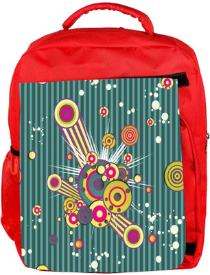 

Snoogg Eco Friendly Canvas Colorful Pattern Amazed Designer Backpack Rucksack School Travel Unisex Casual Canvas Bag Bookbag Satchel 5 L Backpack(Red)