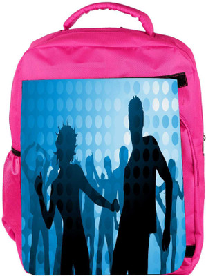 

Snoogg Eco Friendly Canvas Disco Party Designer Backpack Rucksack School Travel Unisex Casual Canvas Bag Bookbag Satchel 5 L Backpack(Pink)