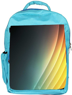 

Snoogg Eco Friendly Canvas Lite Yellow Color Strips Designer Backpack Rucksack School Travel Unisex Casual Canvas Bag Bookbag Satchel 5 L Backpack(Blue)
