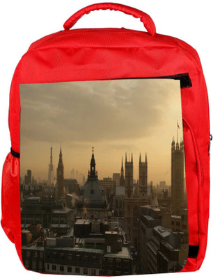 

Snoogg Eco Friendly Canvas Israel City Designer Backpack Rucksack School Travel Unisex Casual Canvas Bag Bookbag Satchel 5 L Backpack(Red)