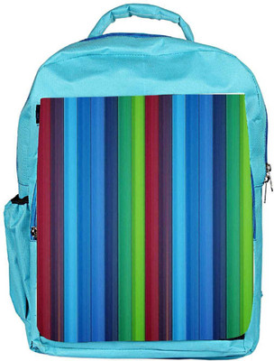 

Snoogg Eco Friendly Canvas Colorful Pencils Backpack Rucksack School Travel Unisex Casual Canvas Bag Bookbag Satchel 5 L Backpack(Blue)