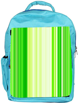 

Snoogg Eco Friendly Canvas Green Strips Designer Backpack Rucksack School Travel Unisex Casual Canvas Bag Bookbag Satchel 5 L Backpack(Blue)