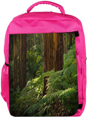 

Snoogg Eco Friendly Canvas Small Plants In Forest Designer Backpack Rucksack School Travel Unisex Casual Canvas Bag Bookbag Satchel 5 L Backpack(Pink)