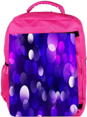

Snoogg Eco Friendly Canvas Purple Spots Abstract Designer Backpack Rucksack School Travel Unisex Casual Canvas Bag Bookbag Satchel 5 L Backpack(Pink)