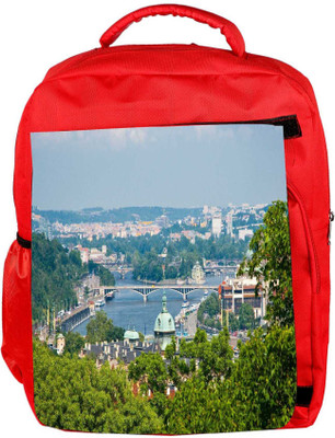 

Snoogg Eco Friendly Canvas Clean City Designer Backpack Rucksack School Travel Unisex Casual Canvas Bag Bookbag Satchel 5 L Backpack(Red)