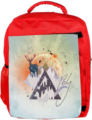 

Snoogg Eco Friendly Canvas Astro Cool Backpack Rucksack School Travel Unisex Casual Canvas Bag Bookbag Satchel 5 L Backpack(Red)