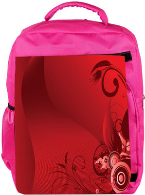 

Snoogg Eco Friendly Canvas Floral Background Backpack Rucksack School Travel Unisex Casual Canvas Bag Bookbag Satchel 5 L Backpack(Pink)