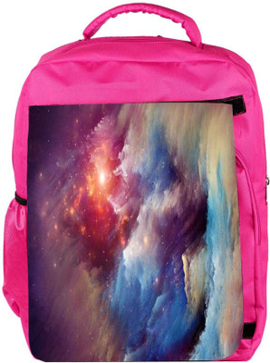 

Snoogg Eco Friendly Canvas Universe Storm Backpack Rucksack School Travel Unisex Casual Canvas Bag Bookbag Satchel 5 L Backpack(Pink)